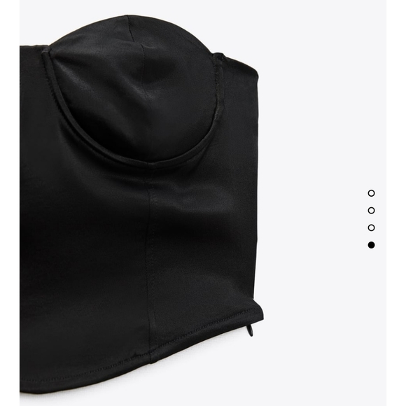 Zara satin effect corset top - Picture 4 of 4